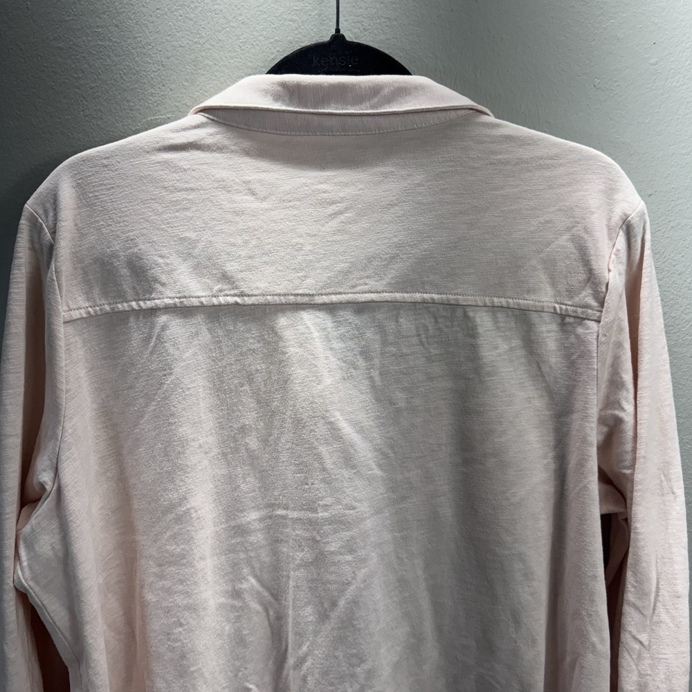 Croft & Barrow Women's Long Sleeve Button-Down Shirt Pink Size XL - Picture 8 of 9